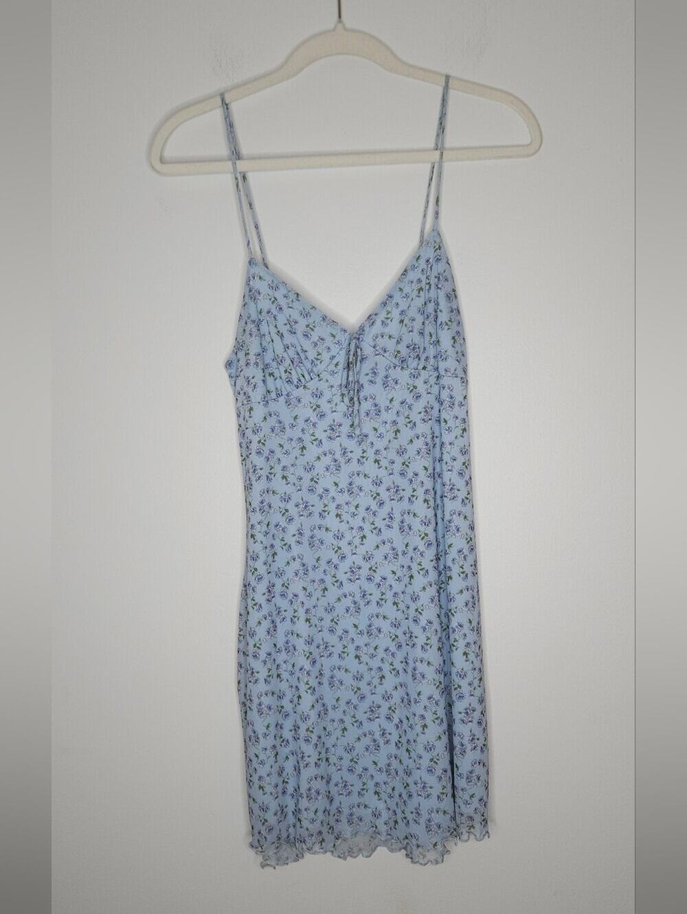 Full Tilt Light Blue Floral Slip Dress